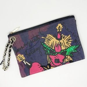 Betsey Johnson Cotton clutch wristlet